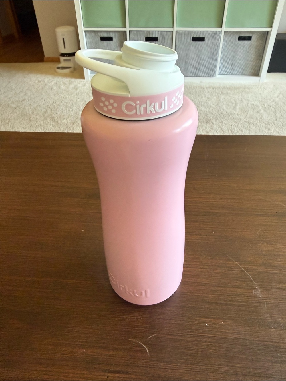 Cirkul Pink Water Bottle with White Cap